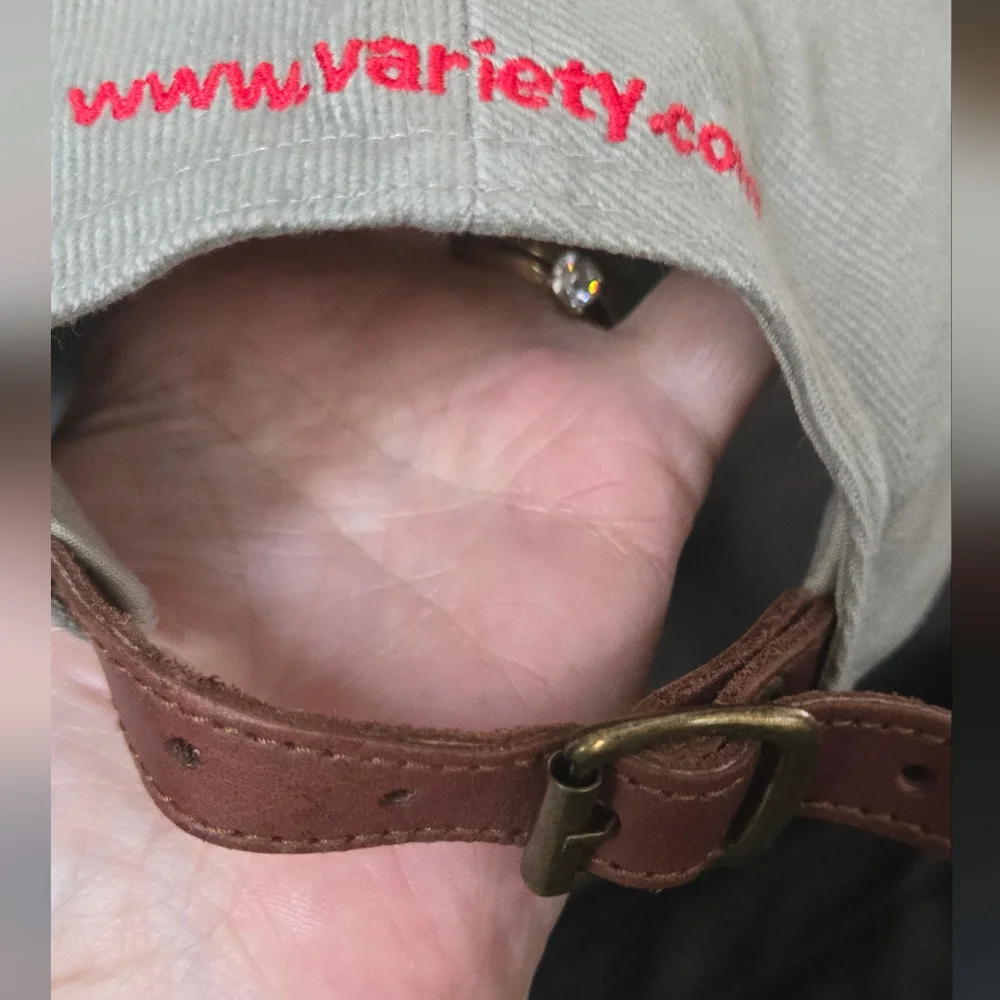 Variety Collectible Embroidered Cap Leather Adjustment Strap NEW never Worn - Picture 2 of 5
